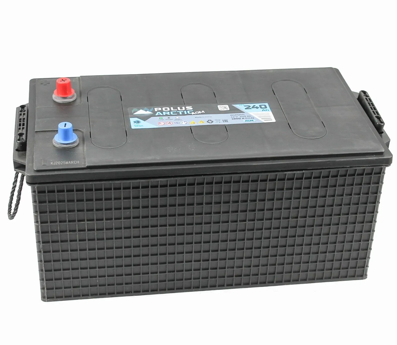 Аккумулятор POLUS ARCTIC 240 Ah 1800 A AGM Турция ВИБРОУСТОЙЧИВАЯ