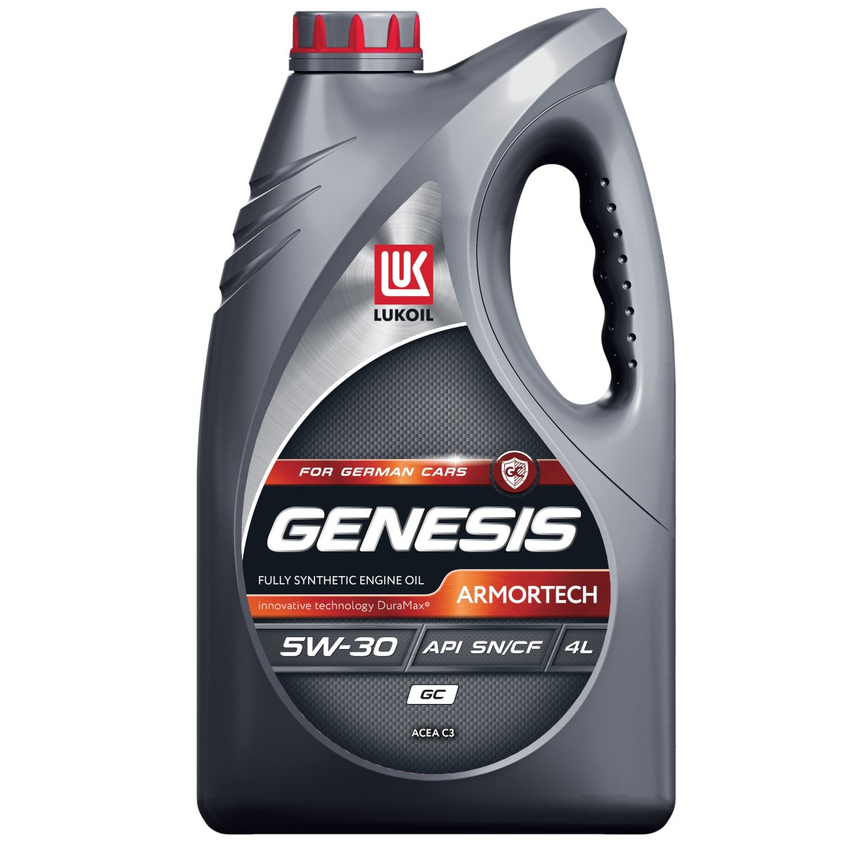 Масло Лукойл Genesis Armortech GC 5W30 SN/CF C3 синтетическое Для немецких авто (504.00 507.00) 4 л