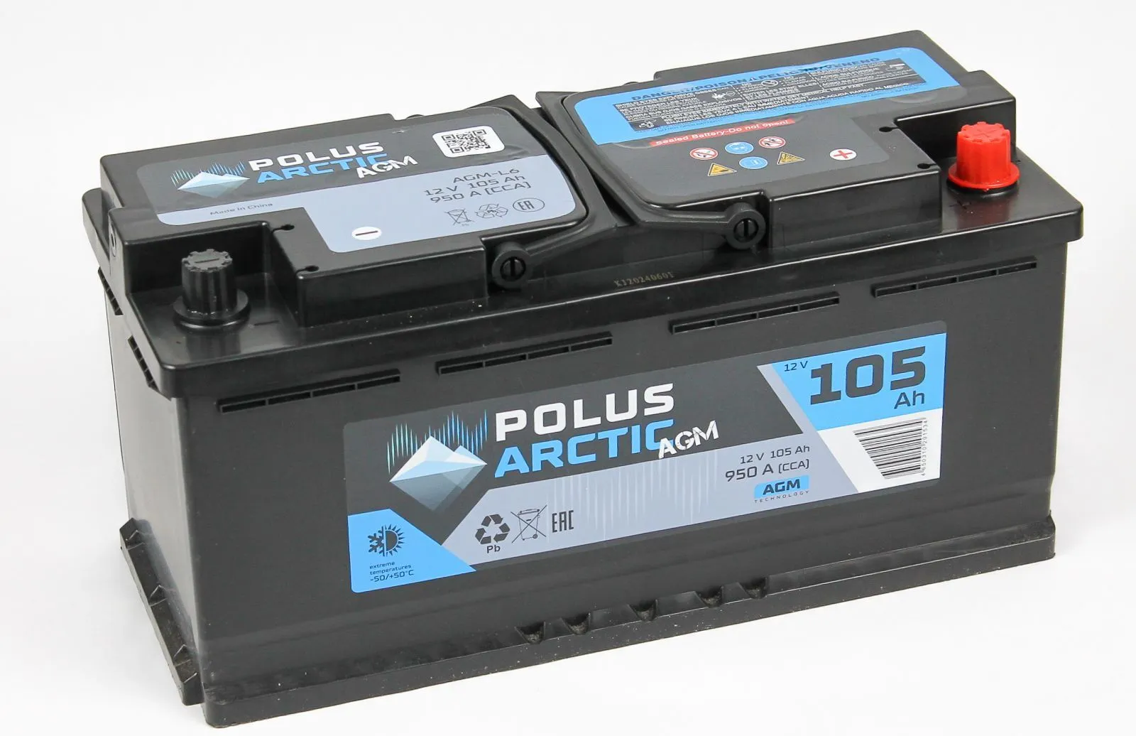 Аккумулятор POLUS ARCTIC 105 Ah 950 A ОП AGM