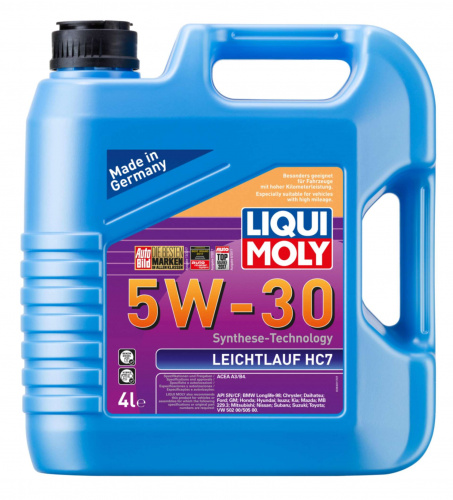 Масло LiquiMoly 5W30 Leichtlauf High HC7 синтетическое А3/В4 4 л