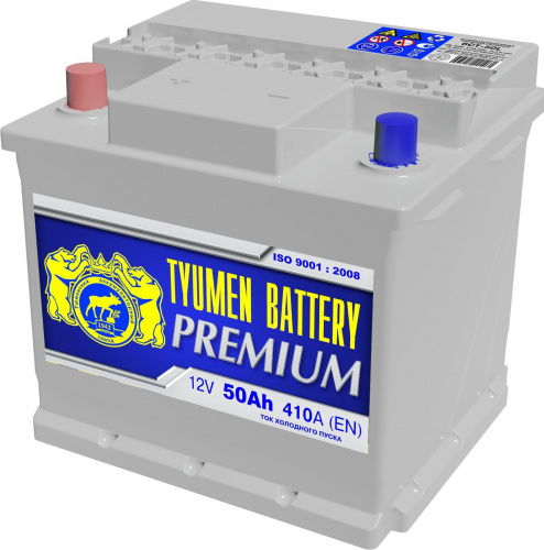 Аккумулятор TYUMEN 50 Ah 440 A BATTERY PREMIUM (C22) ПП (Ca/Ca) УЦЕНКА фото магазина Бери Масло