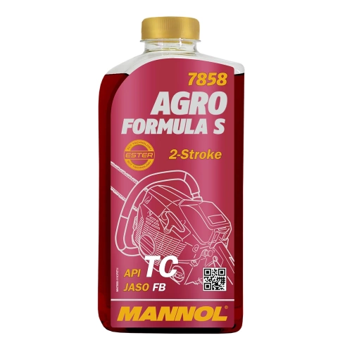 Масло Mannol мототехника 2T Takt Agro Formula S ESTER (бензопилы и инстурмент) 1 л