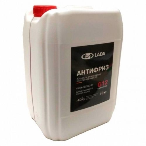 Антифриз АвтоВаз красный carboxylate G12 10 л фото магазина Бери Масло