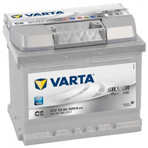 аккумулятор VARTA C6 - 52Ah фото магазина Бери Масло