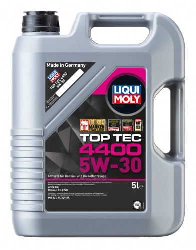 Масло моторное LiquiMoly 5W30 Top Tec 4400 НС синтетическое С4 5 л