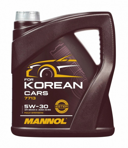 Масло моторное Mannol 5W30 син. O.E.M. for Korean cars 7713 API SN 4 л
