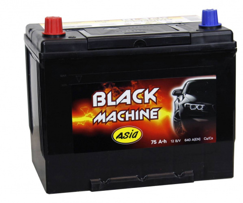 Аккумулятор BLACK MACHINE 75 Ah 640 A ASIA ПП фото магазина Бери Масло