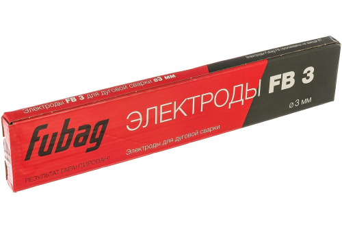 Электрод FUBAG FB 3 D3,0мм с рутиловым покрытием 0,9кг