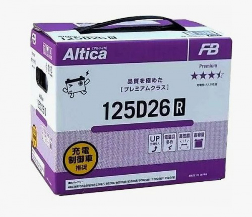 Аккумуляторная батарея FB Altica PREMIUM 85Ah 800A (125D26R) фото магазина Бери Масло