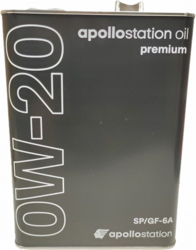 Масло моторное Apollostation Premium (IDEMITSU) Oil 0W20 SP 4 л