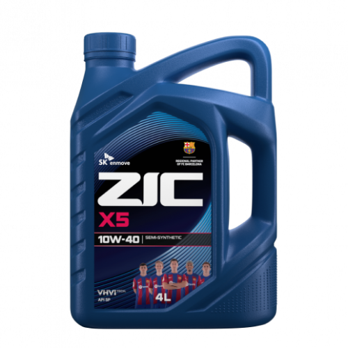 Масло ZIC 10W40 X5 п/синтетическое 4 литра (Аналог ZIC А +10/40)