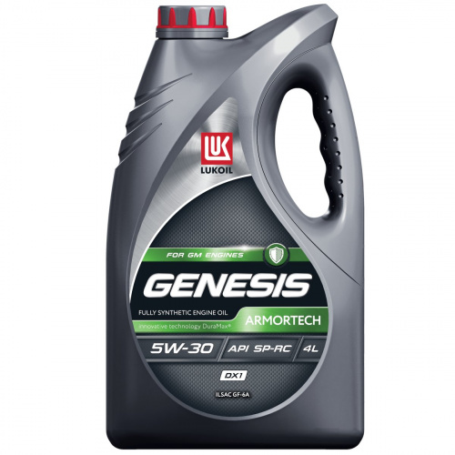 Масло моторное Лукойл GENESIS ARMORTECH DX1 5W30 General Motors SN/CF, GF6, GM dexos 4 л