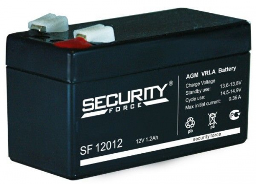 Аккумулятор Security Force SF12012 12V 1.2 Ah фото магазина Бери Масло
