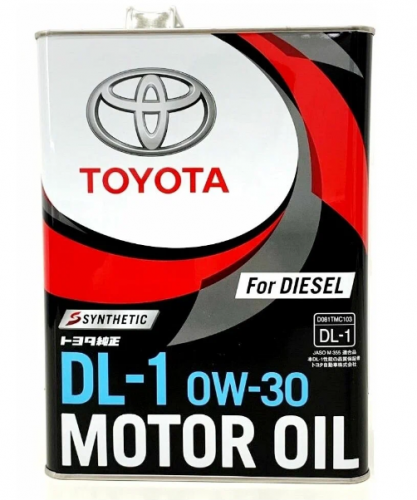 Моторное масло TOYOTA DL-1 0W30 0888302905 4 л