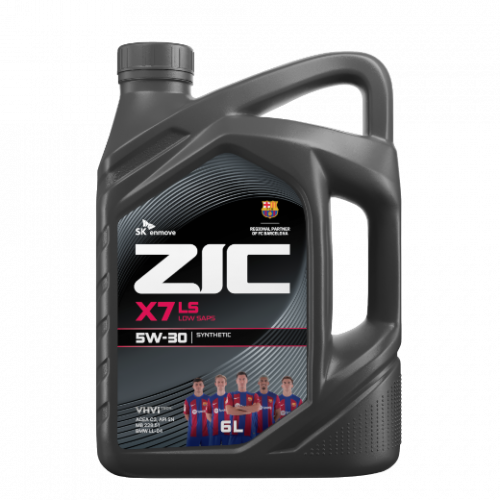 Масло ZIC 5W30 X7 LS SN/CF C3 синт 229.51 LL-04 dexos2 LOW SAPS 6 литров