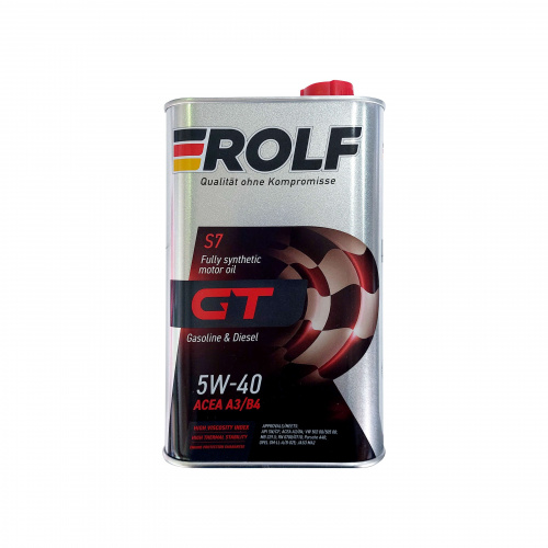 Масло моторное Rolf GT 5W40 A3/B4 синтетическое 1 литр
