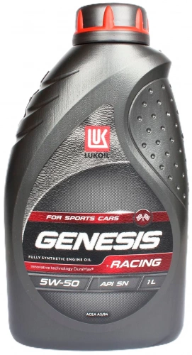 Масло моторное Лукойл Genesis RACING 5W50 SN/CF A3/B4 синтетическое 1 л