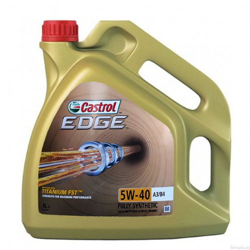 Масло Моторное Castrol EDGE Titanium A3/B4 5W40 4 л