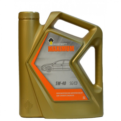 Масло моторное РосНефть 5W40 Maximum SG/CD п/синтетическое 5 л