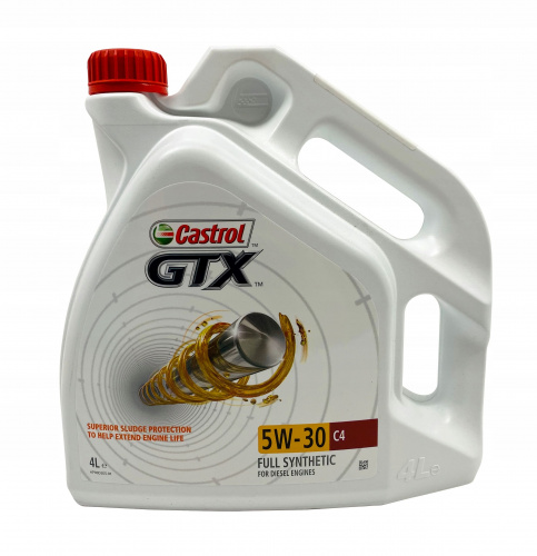 Масло моторное CASTROL GTX 5W30 C4 4 л ДЛЯ ДИЗЕЛЯ