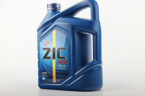 Масло ZIC 10W40 X5000 Cl-4 п/синтетическое 6 литров