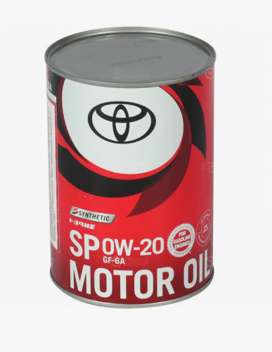 Масло Toyota 0W20 Motor Oil SN/GF-6 моторное Новое Япония 1 л