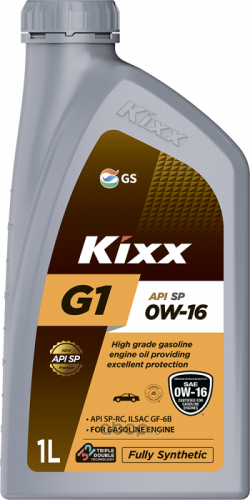 Масло моторное Kixx 0W16 G1 SP 1л синт.