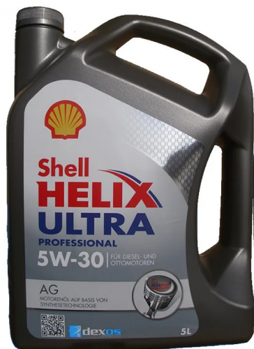 Масло Shell 5W30 Helix Ultra Professional AG 5 л
