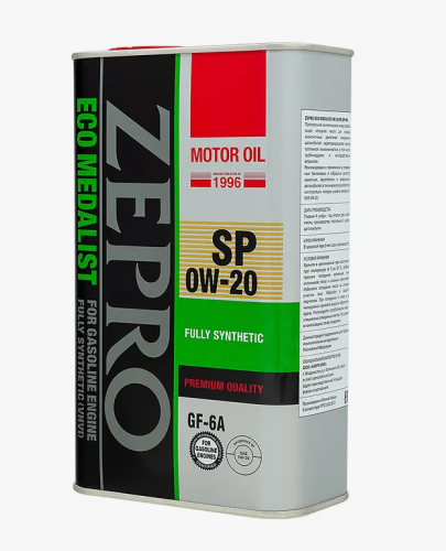 Масло моторное IDEMITSU ZEPRO ECO MEDALIST SP/GF-6 0W20 1 л КОРЕЯ