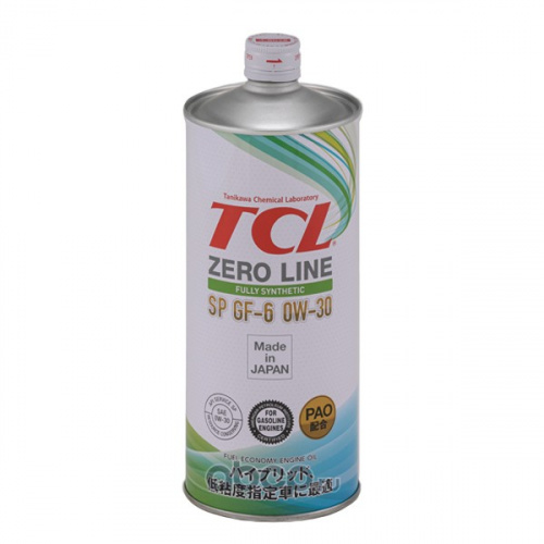 Масло моторное TCL Zero Line Fully Synth Fuel Economy SP GF-6 0W30 1 л