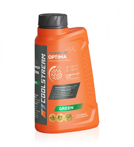 Антифриз CoolStream OPTIMA GREEN зеленый 1 кг фото магазина Бери Масло
