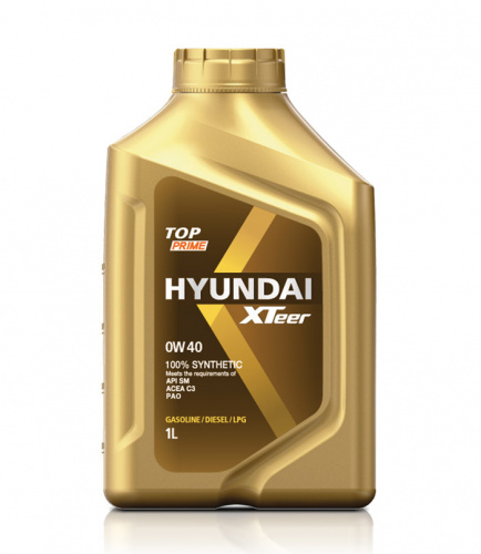 Масло моторное Hyundai XTeer TOP PRIME SM A3/B4 0W40 1 л