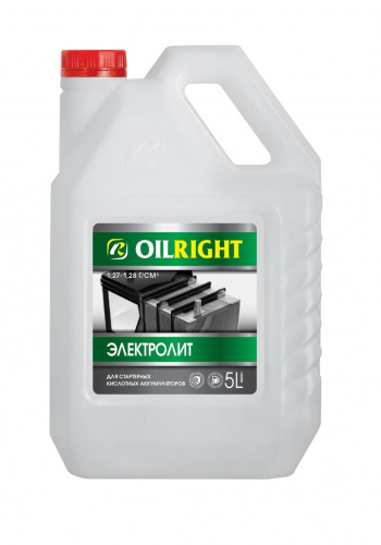 Электролит 1,28 Oil Right 5 л фото магазина Бери Масло