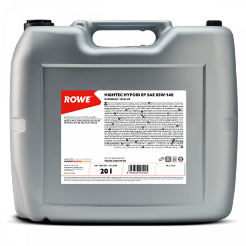 Масло трансмиссионное ROWE 85W140 Hightec Hypoid EP API GL5 20 л