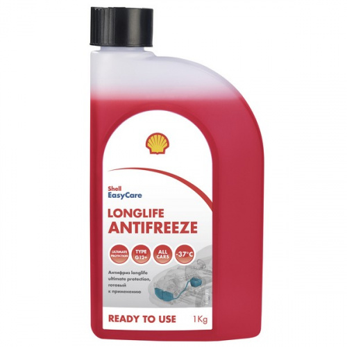 Антифриз SHELL longlife Ultimate protection G12+ красный 1 л фото магазина Бери Масло