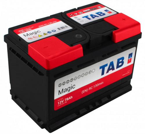 Аккумулятор TAB 78 Ah 750 A E11 фото магазина Бери Масло