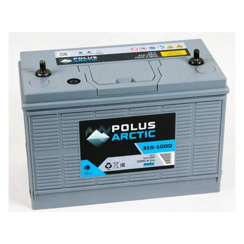 Аккумулятор POLUS ARCTIC 140 Ah 1000 A Турция ВИБРОУСТОЙЧИВАЯ Винтовые клеммы фото магазина Бери Масло