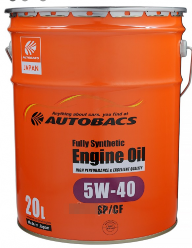 Масло моторное AUTOBACS Fully Synthetic Engine Oil 5W40 SP/CF 20 л