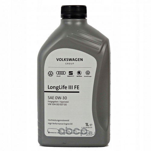 Масло моторное VW LongLife III FE 0W30 синтетическое 1 л GS55545M2