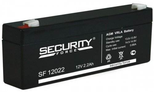 Аккумулятор Security Force SF12022 12V 2.2 Ah фото магазина Бери Масло