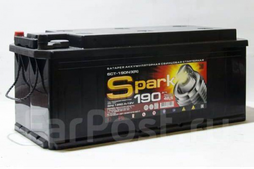 Аккумуляторная батарея SPARK 190 Ah 1250 A Обратная полярность конус клеммы