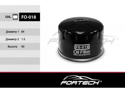 Фильтр масляный FORTECH FO-018 ( Аналог W75/3 ) для РЕНО