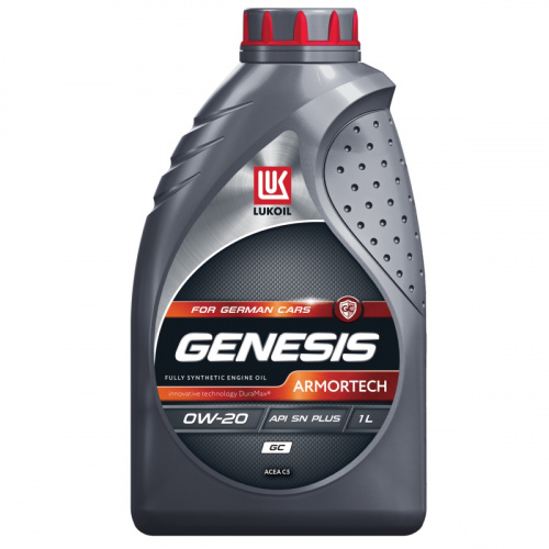 Масло Лукойл Genesis Armortech GC 0W20 API SN PLUS C5 синтетическое 508.00 / 509.00 1 л
