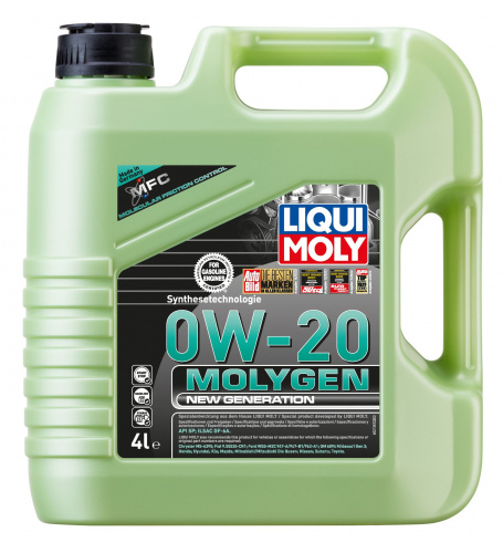 Масло моторное LiquiMoly 0W20 Molygen New Generation синтетическое 4 л