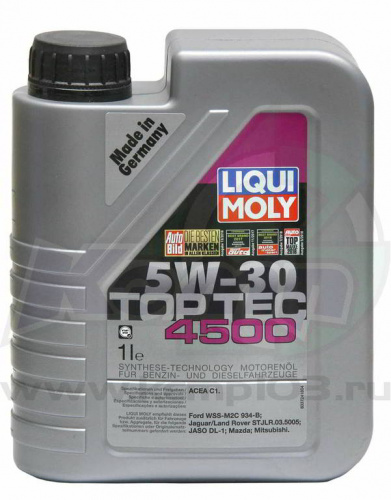 Масло моторное LiquiMoly 5W30 Top Tec 4500 HC синтетическое 1 л