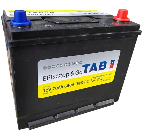 Аккумулятор TAB EFB Stop&Go 70 Ah 680 A ASIA E23 фото магазина Бери Масло