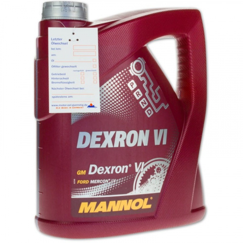 Масло Mannol трансмиссионное Mannol ATF D-VI 4 л