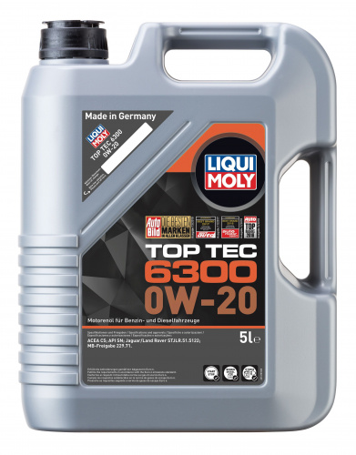 Масло моторное LiquiMoly 0W20 Top Tec 6300 5 литров