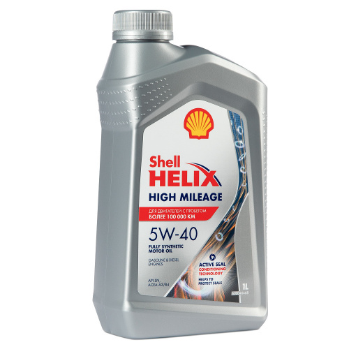 Масло Shell 5W40 HIGH Mileage 1 л