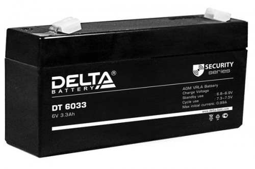 Аккумулятор DELTA DT 6033 (125мм)